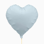 Globo Foil 45 cm Corazón Azul Pastel