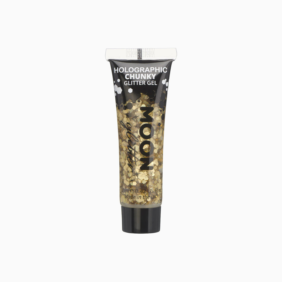 Gel Holográfico Glitter Grande 12 ml Oro