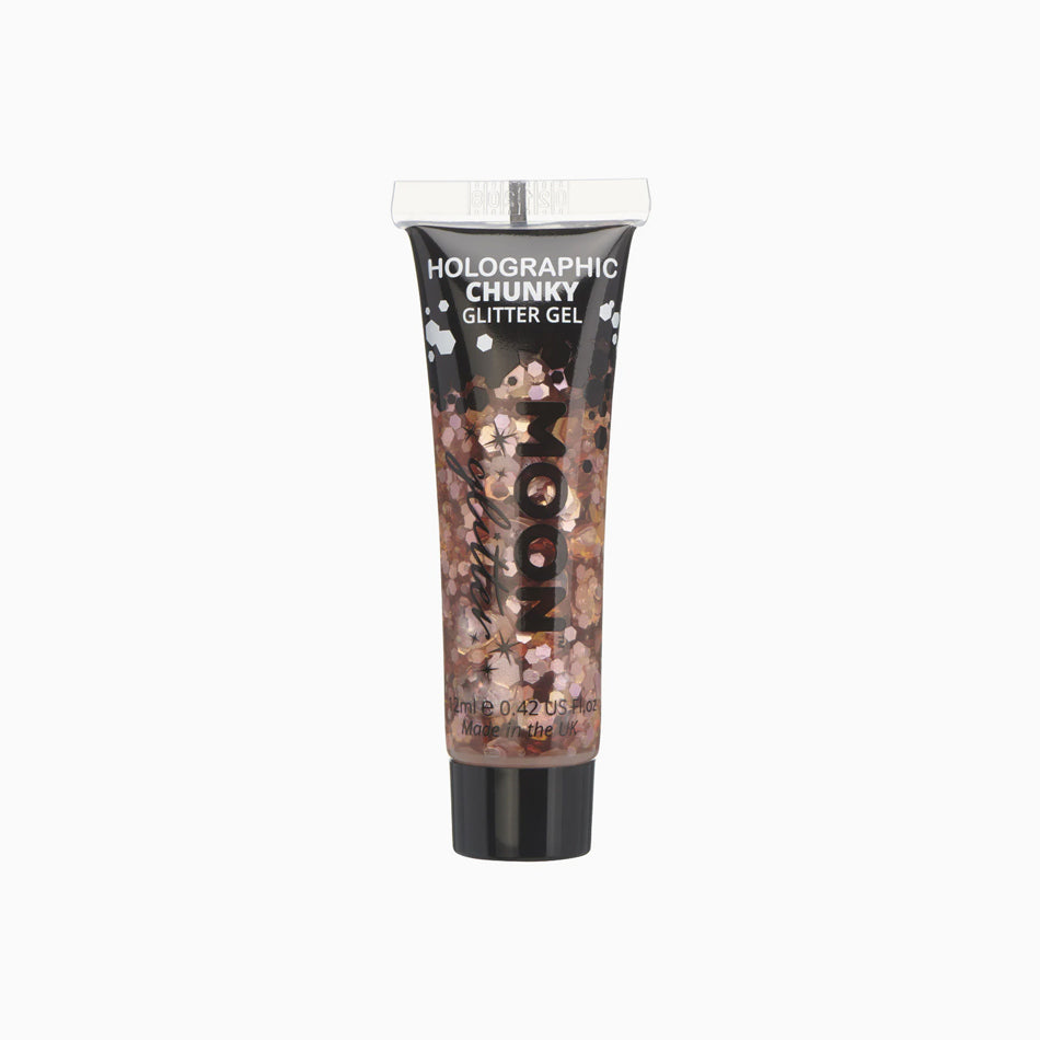 Gel olografico glitter 12 ml oro rosa