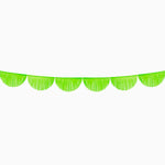 Green paper garland