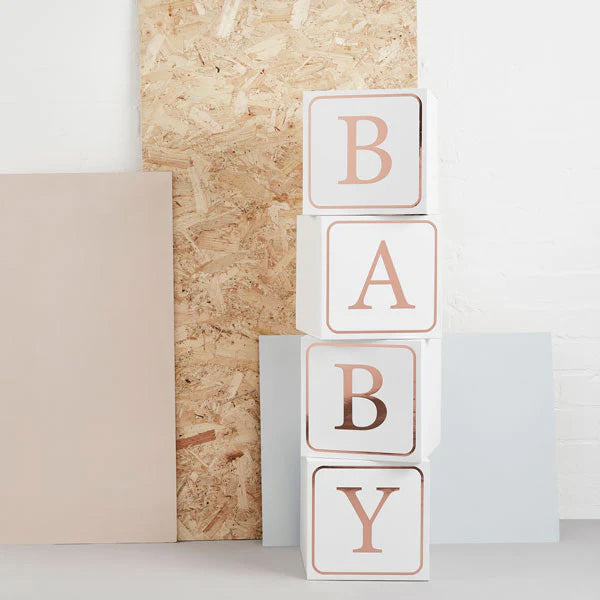 Baby Rosa Decoration Cubes