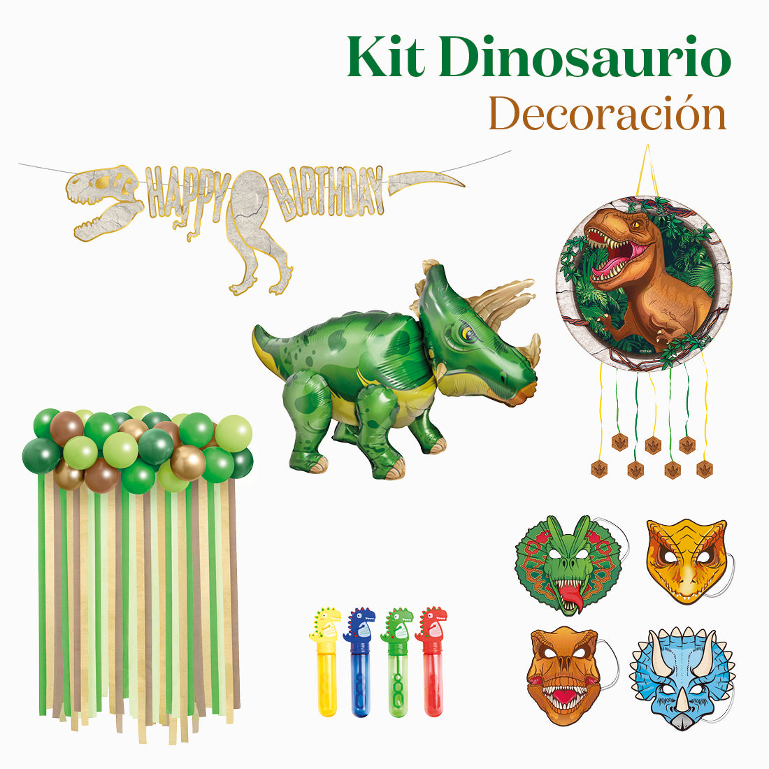 Dinosaur environment decoration kit