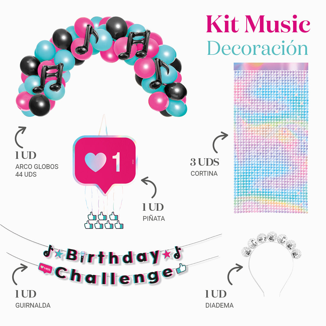 Kit di decorazione ambientale musicale