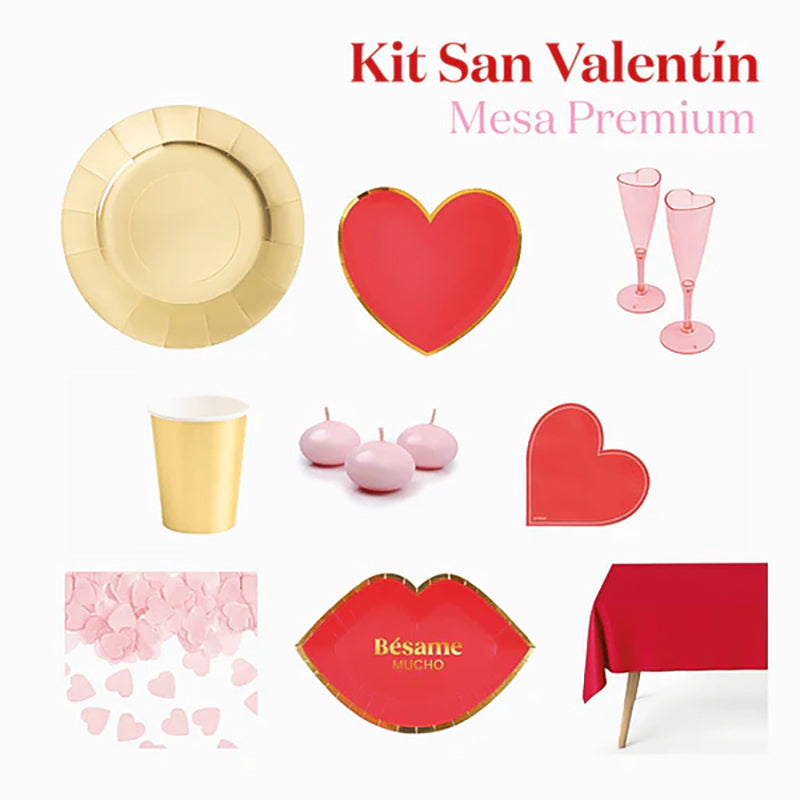 Kit de mesa premium do namorado