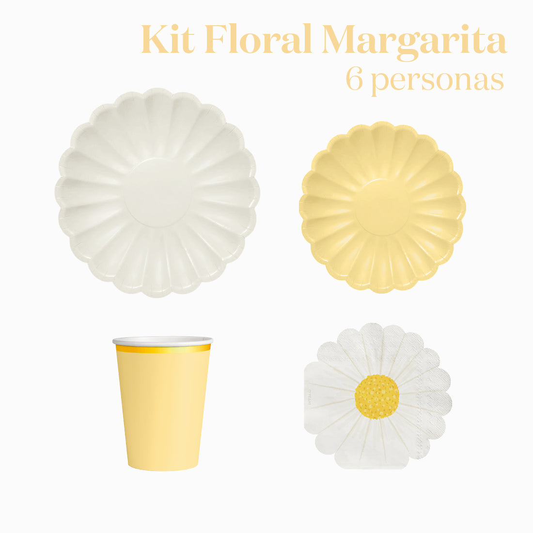 Kit di base di base 6 persone margarita floreale