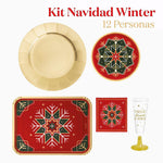 Grundlegende Wintertisch -Kit 12 Personen