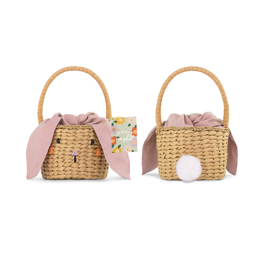 Panier de lapin de Pâques Mimbre