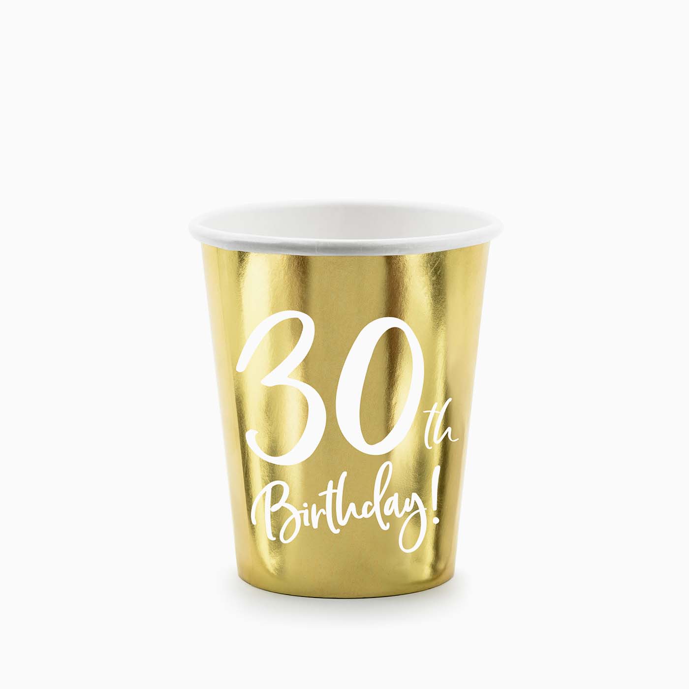 Gold cardboard "30th Birthday"