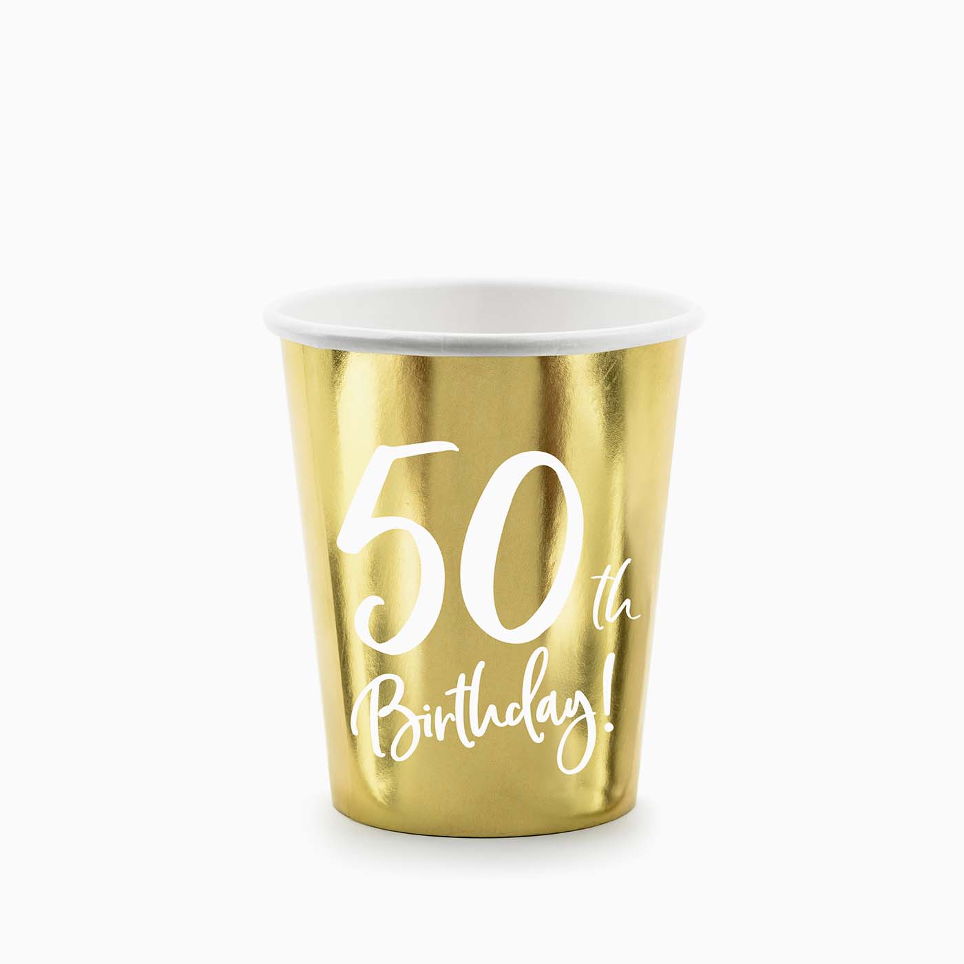 Cardboard Gold "50th Birthday"