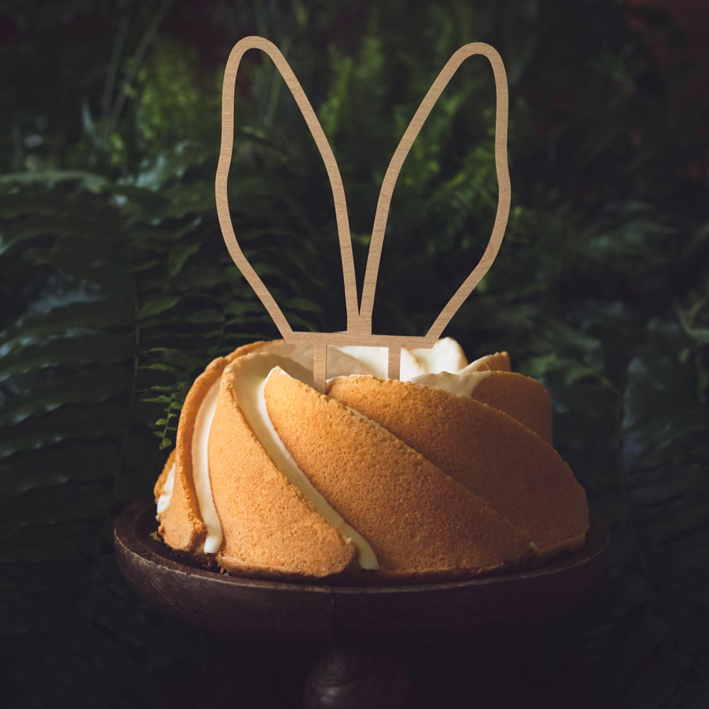 Topper Wood Easter Rabbit Ears