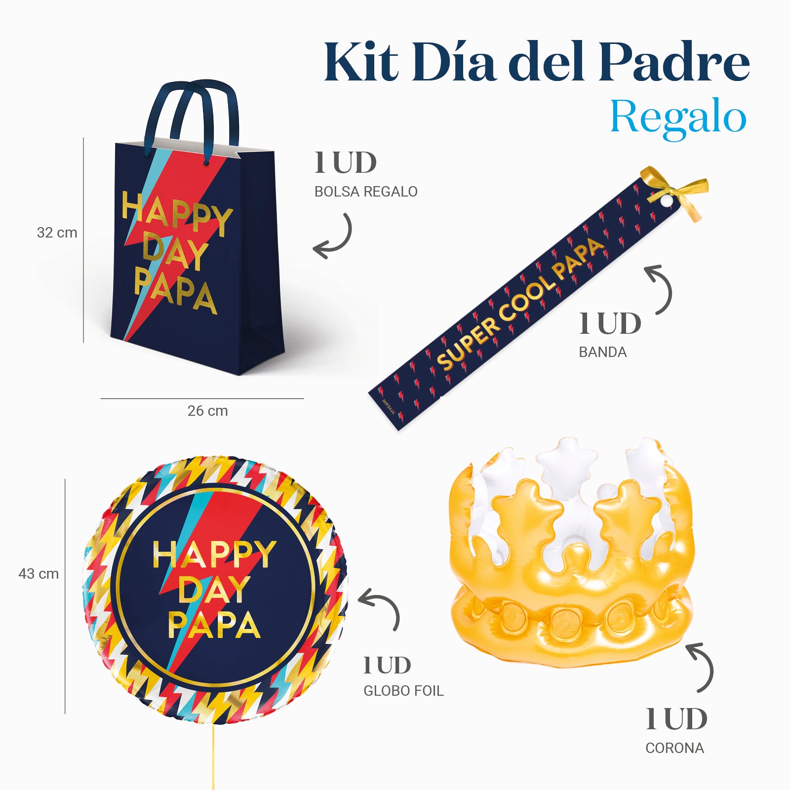 Geschenktasche des Geschenks Kit "Happy Day Papa"