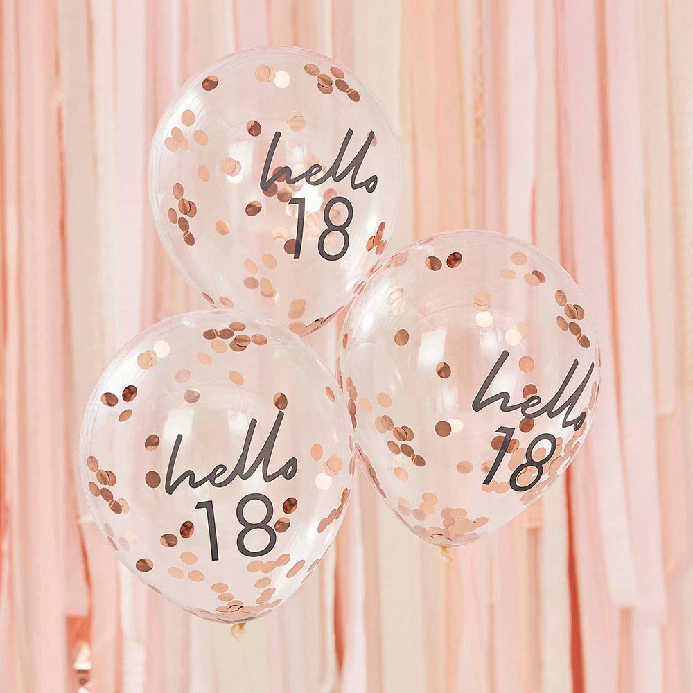 Globos Confeti "Hello 18"