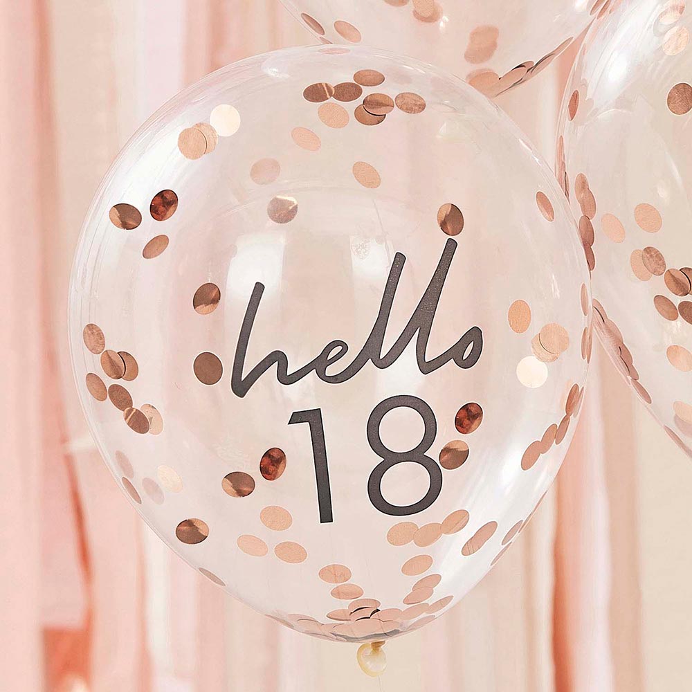 Globos Confeti "Hello 18"