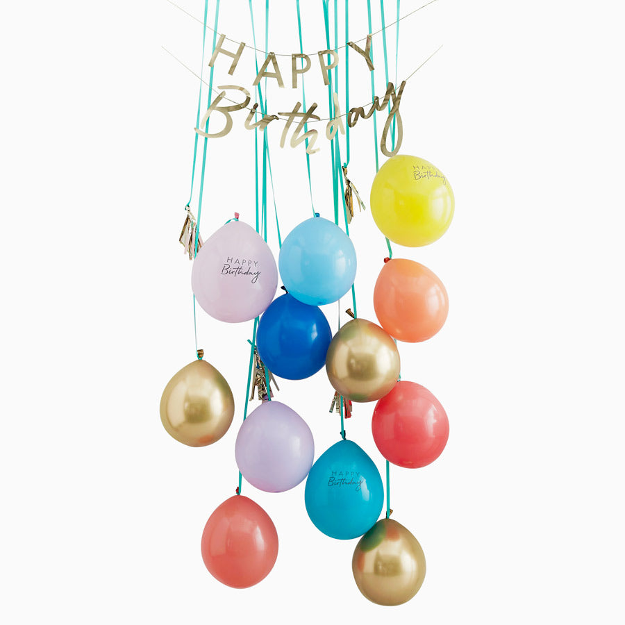 Decorazione della porta "Happy Birthday" multicolore