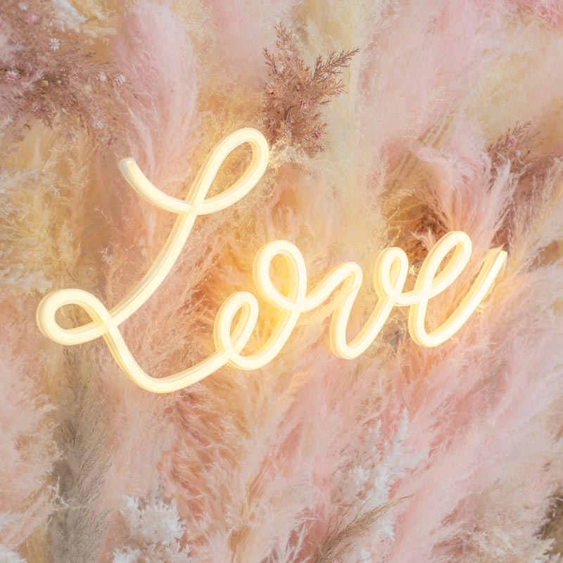 Neon Led Grande "Love" Blanco