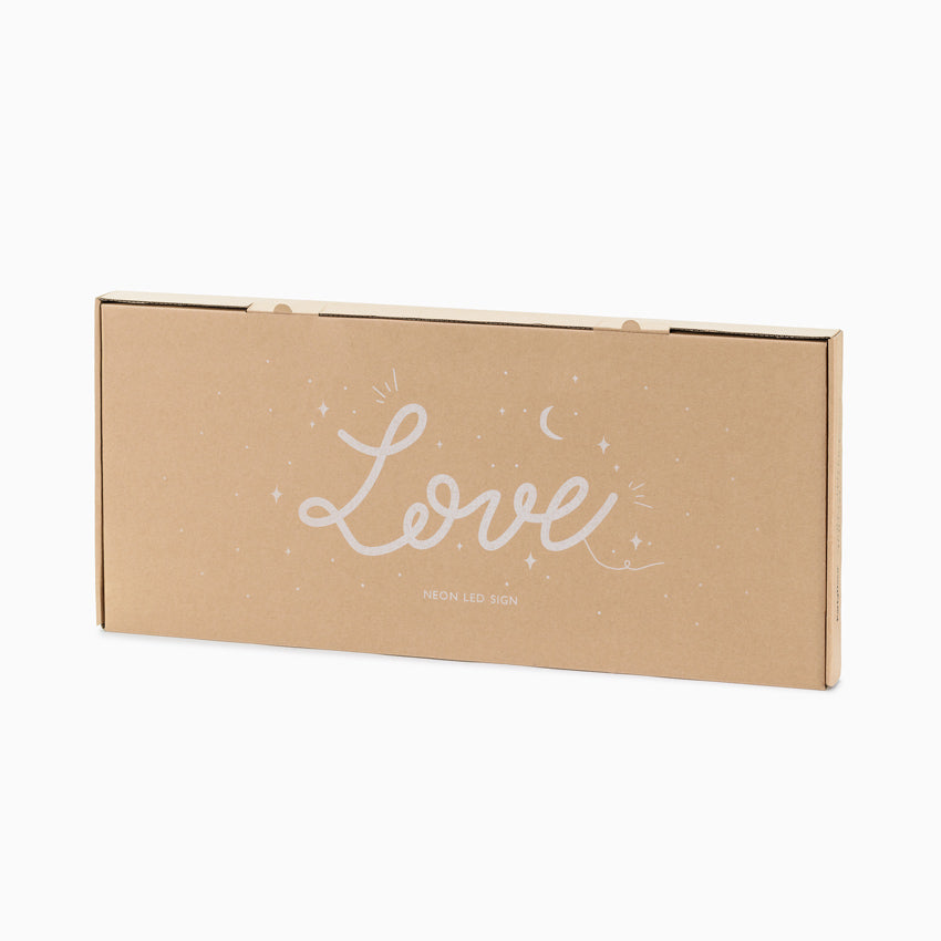 Neon a conduit Grande "Love" Blanco