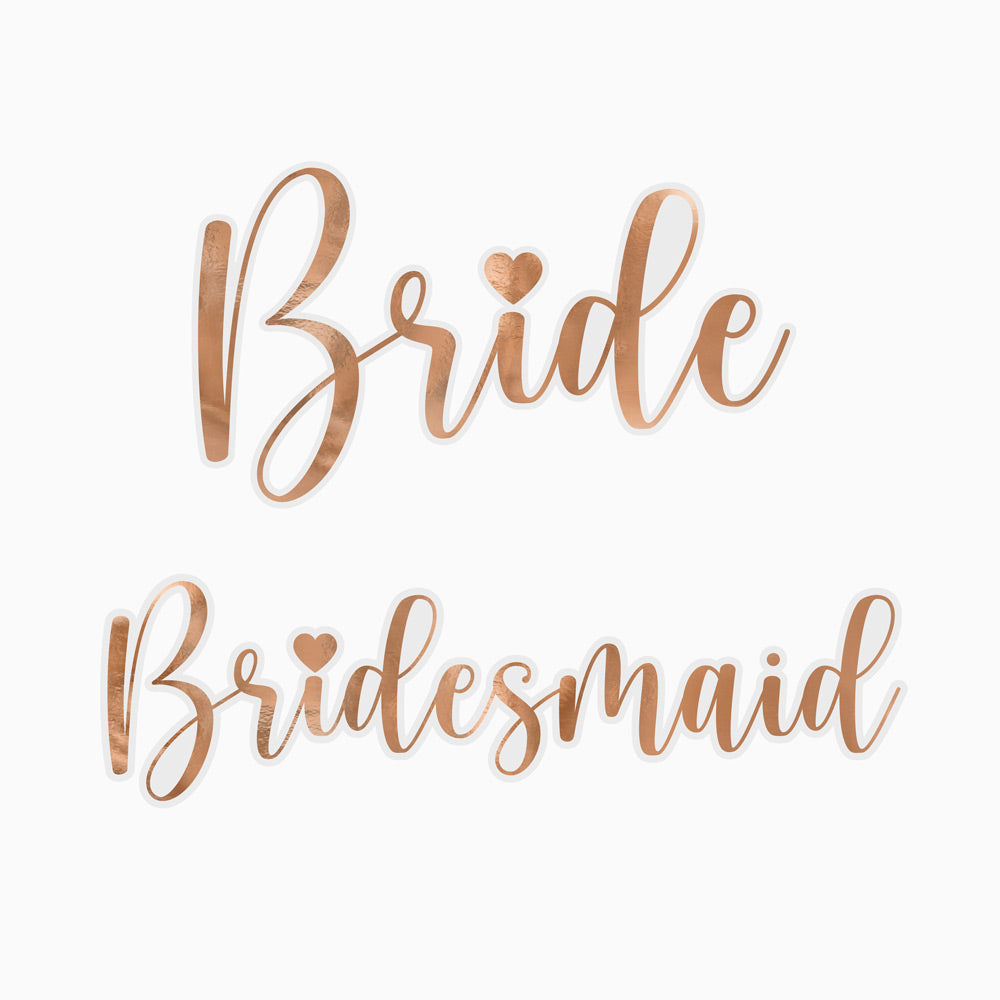 Stickers '' Bride & Bridesmaid ''