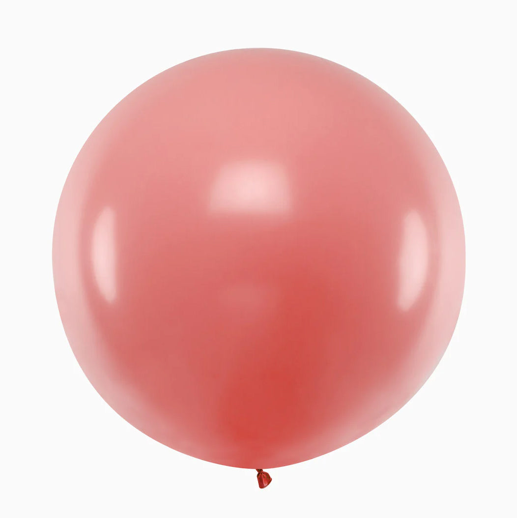 Globo Jumbo Látex XXL 100 cm Rosa Salvaje Pastel