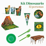 Kit de mesa premium 12 pessoas dinossauros