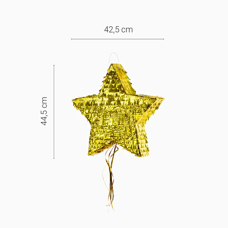 Piñata 3D Estrella Oro