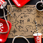 Manteles Individuales Mapa del Tesoro Pirata 40 x 30 cm