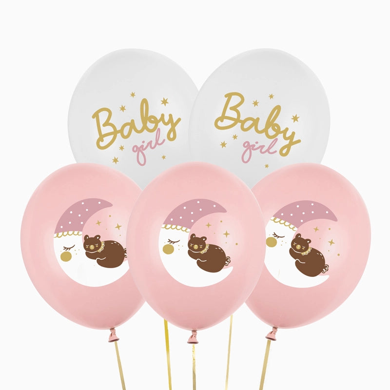 Set Latex Baby Girl "Baby Shower Pink