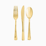 Gold metallic covered set 6 people