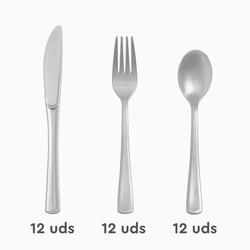 Premium -Silber -bedeckte Set 12 Personen