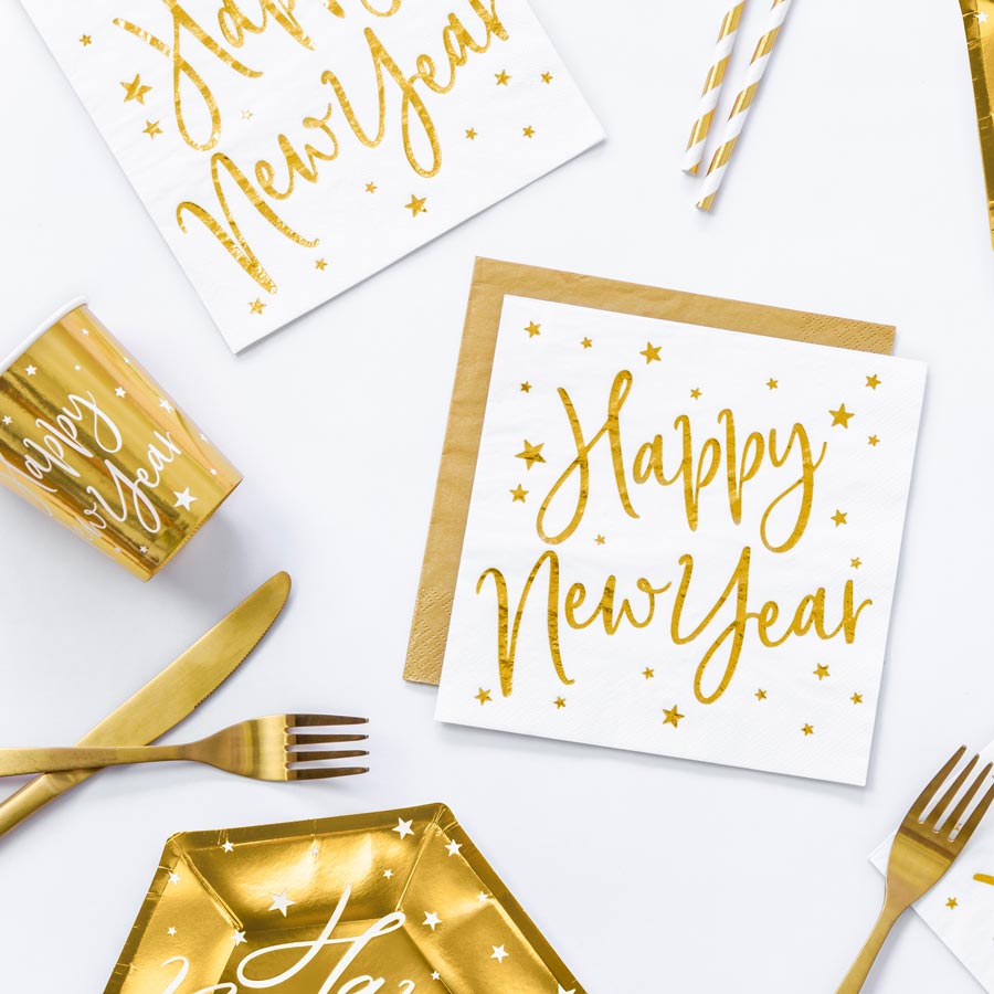 NAVE NOVIEJA HAPPY NEW Year napkins