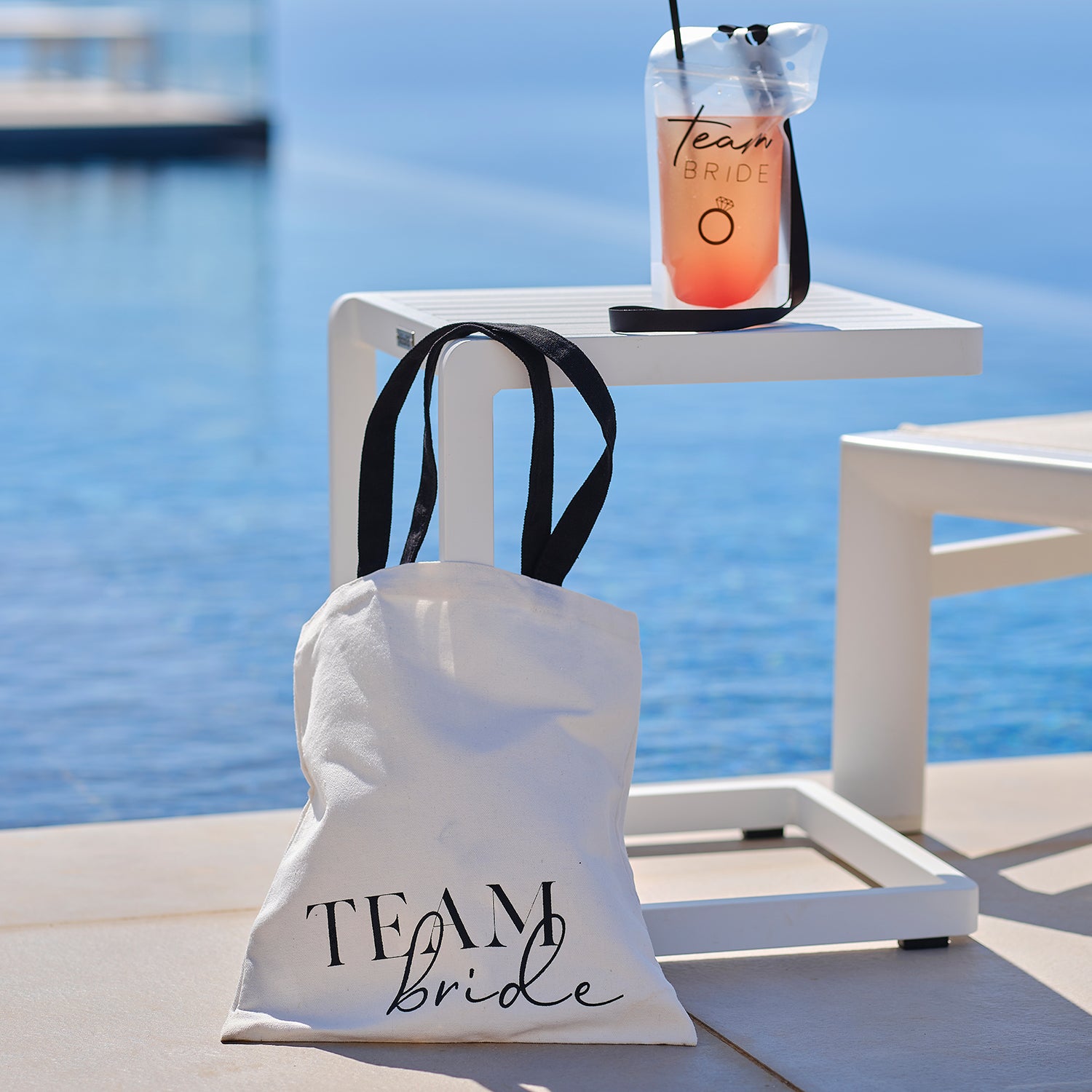 "Team Bride" fabric bag