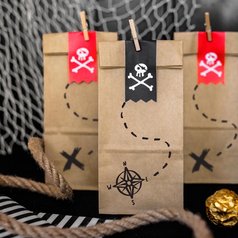 Kraft Pirate Gift Borse