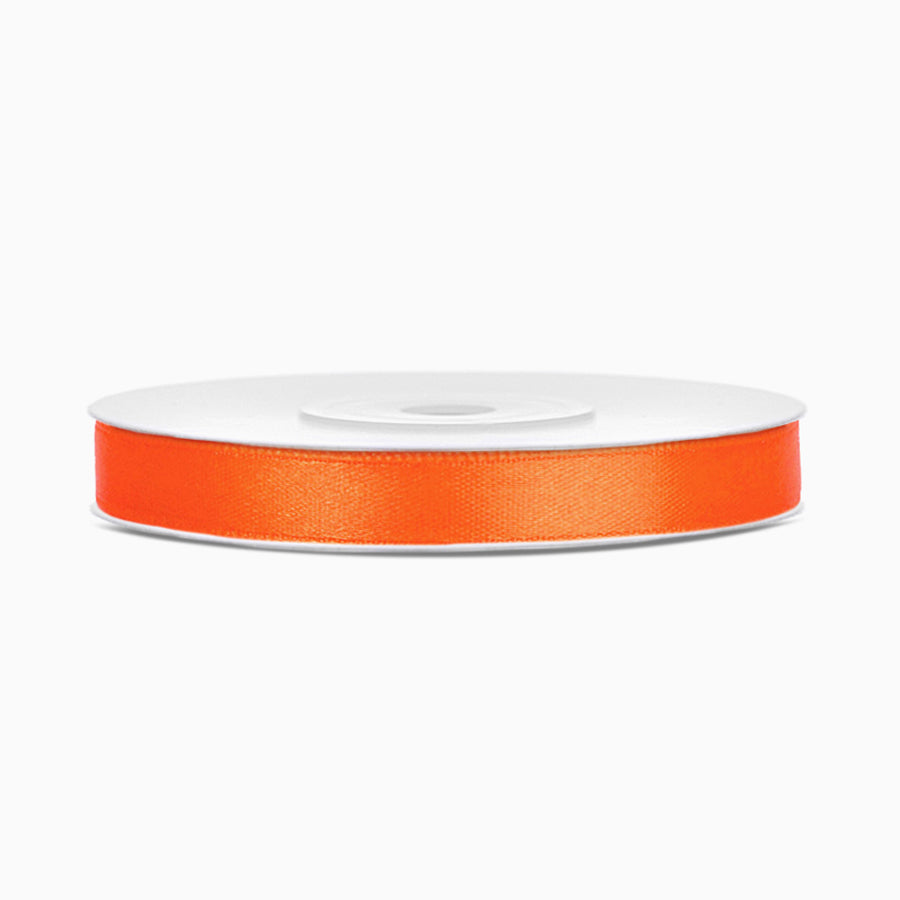 0.6 cm orange satin tape