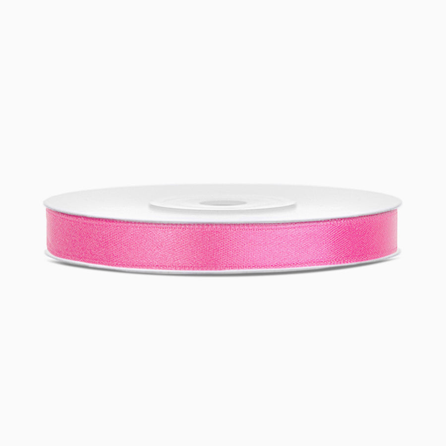 0.6 cm pink satin tape