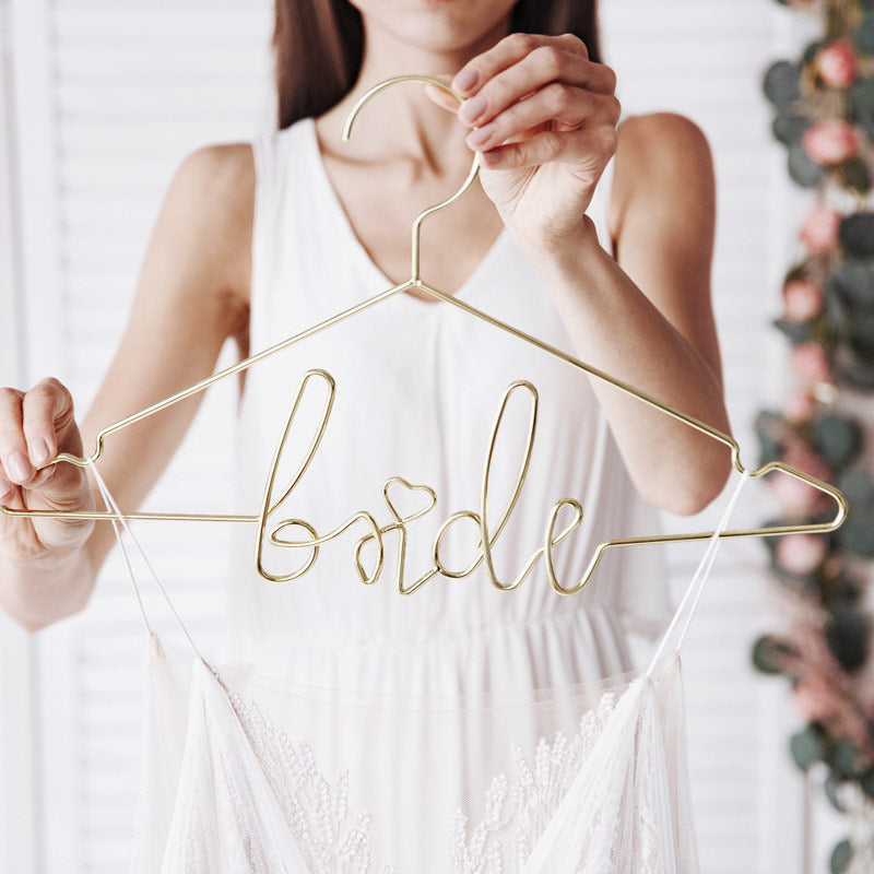 "Bride" metal hanger