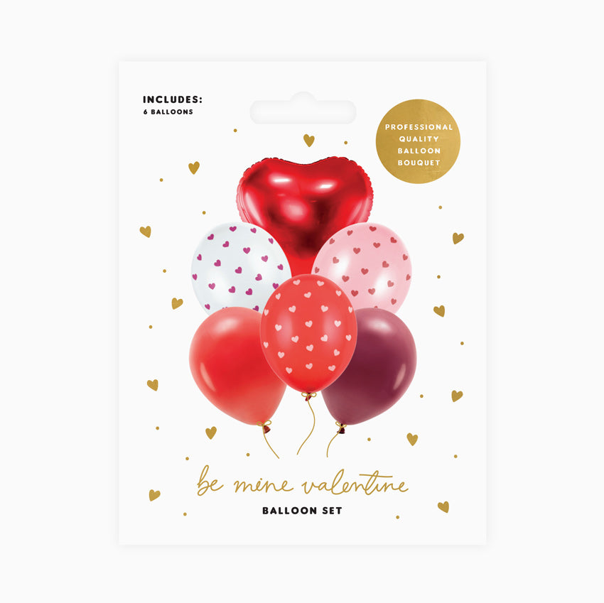 Set Globos San Valentín Corazones