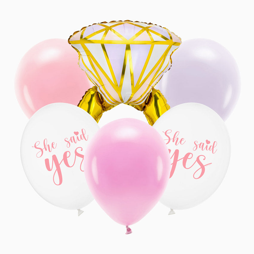 Set of 6 balloons bachelorette party