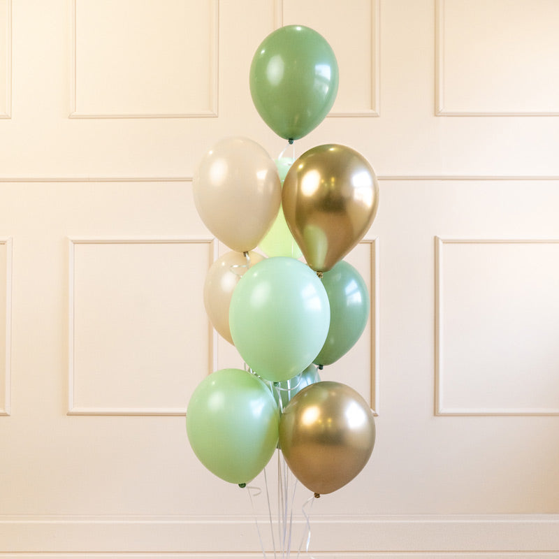 Set Green Latex Balloons