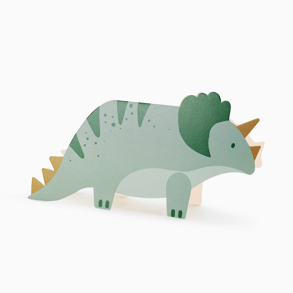 Invitation 18.5 x 9.4 cm Triceratops dinosaur