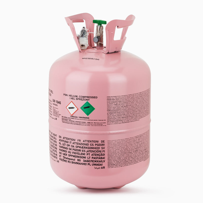 Small helium bottle 0.36 m3 pink