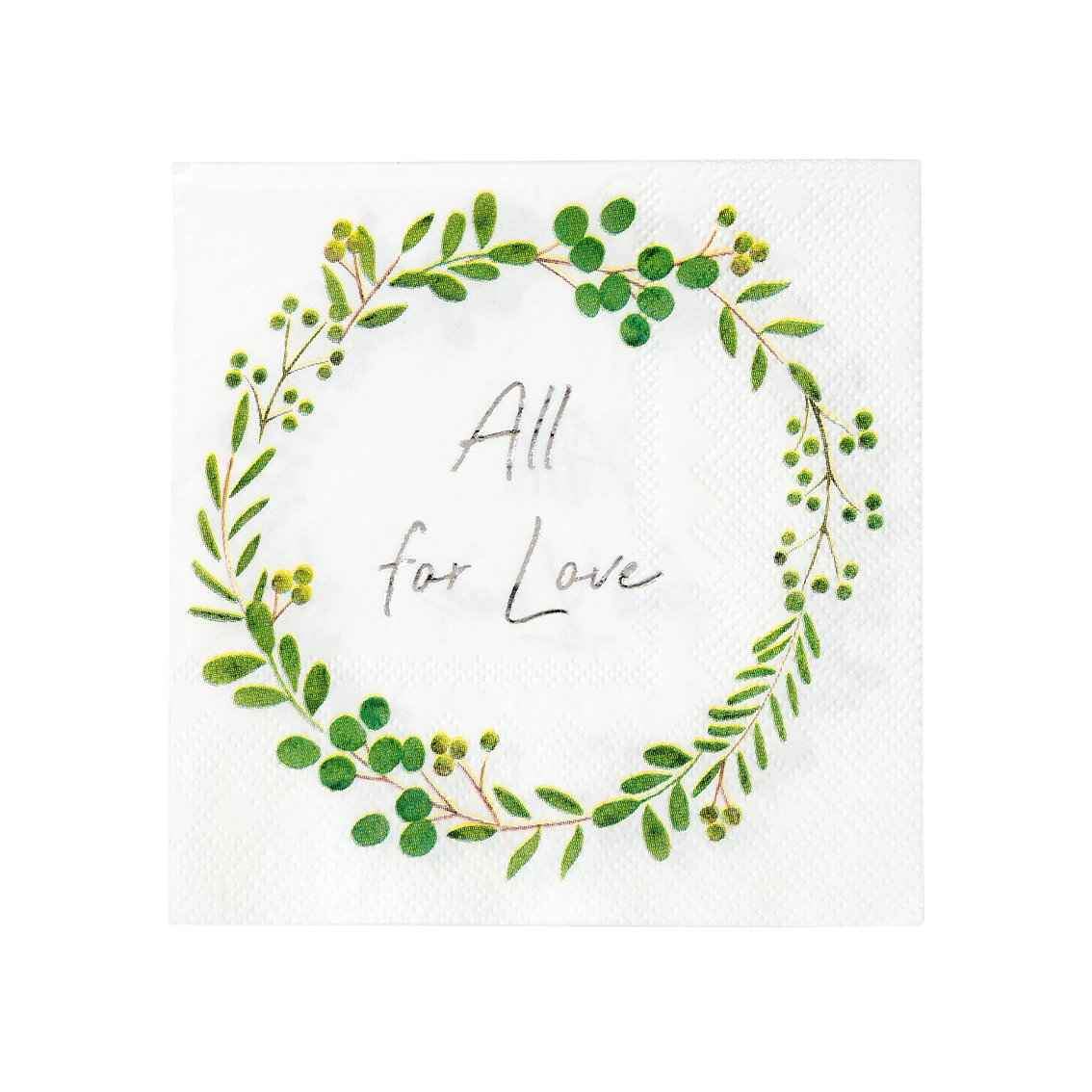 "All for Love" napkins