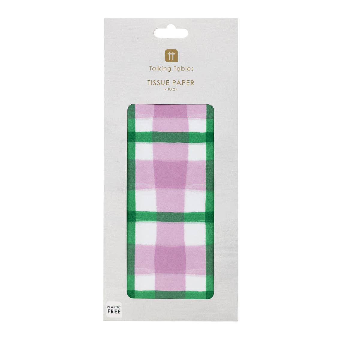 Vichy Vichy Green und Pink Seidenpapier