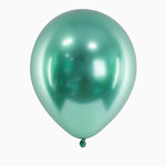 Ballon en latex métallique vert