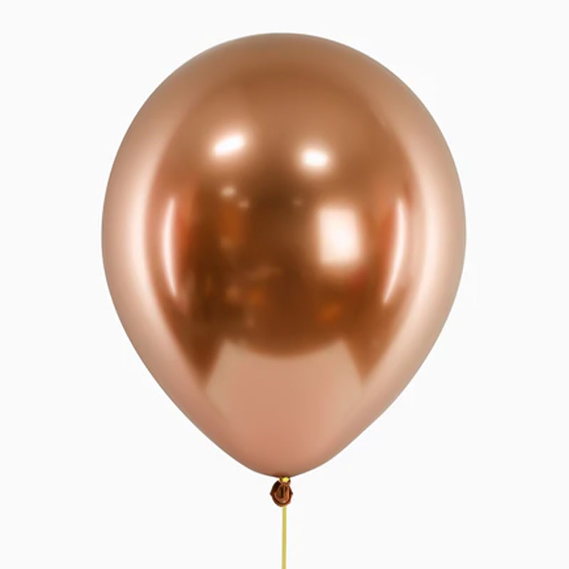 Metallized latex balloon