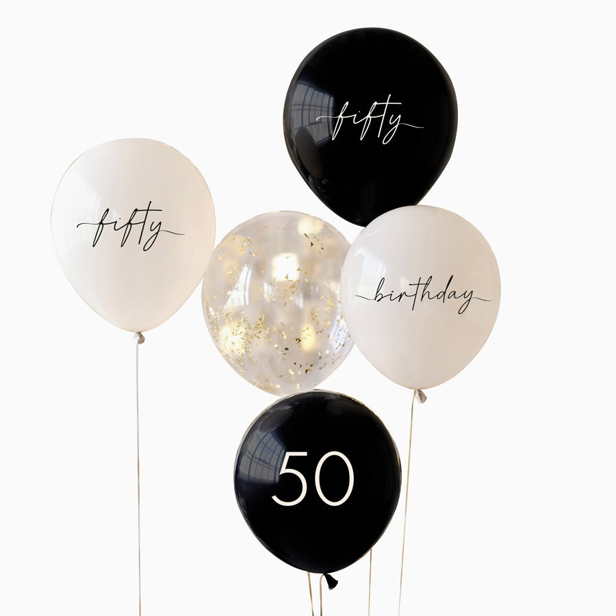 Fixer des ballons 50 ans