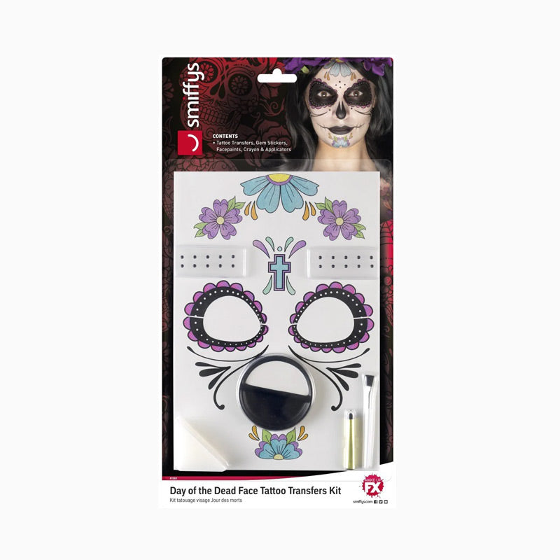 Maquiagem facial Catrina Halloween