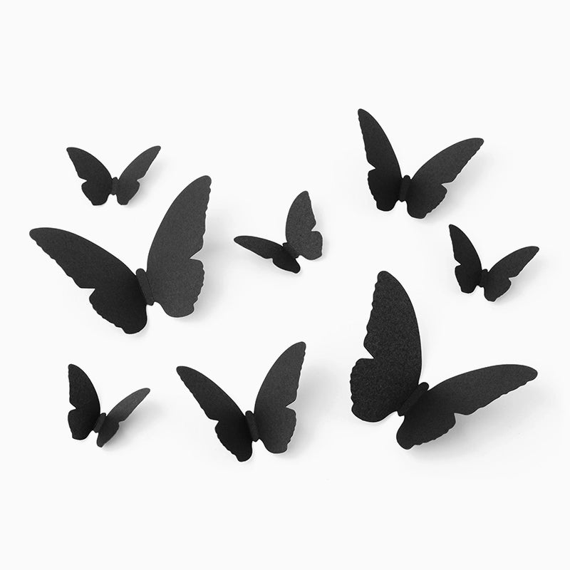 Black paper butterflies