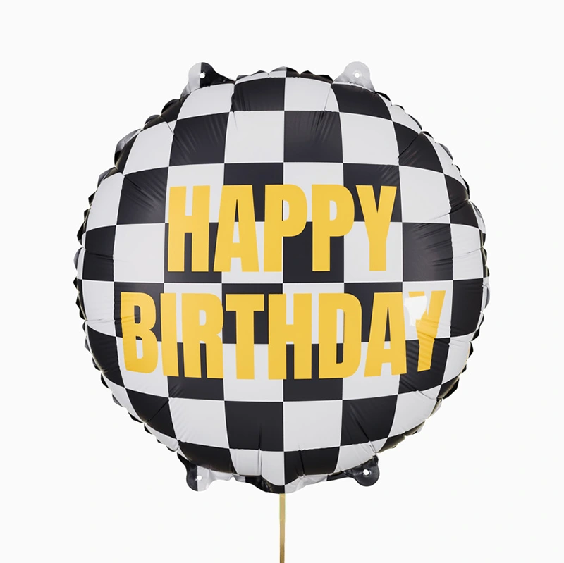 Globo Foil "Happy Birthday" Coches