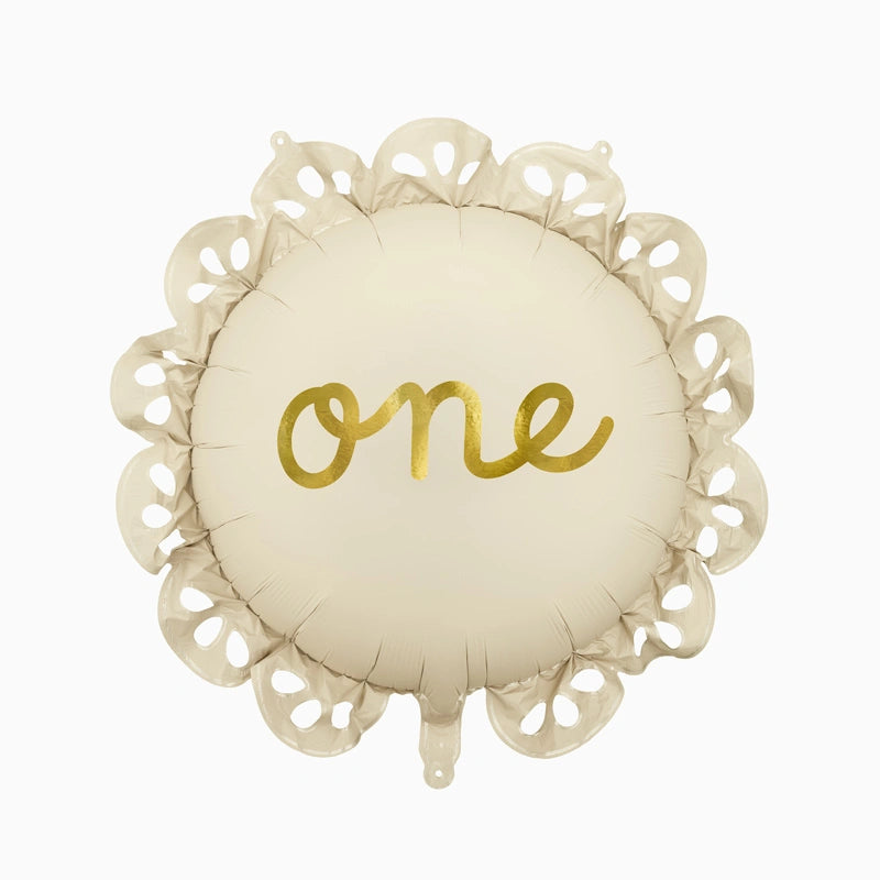 Globo Foil Redondo One Beige