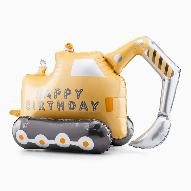 Globo "Happy Birthday" Fail Excavator Construction