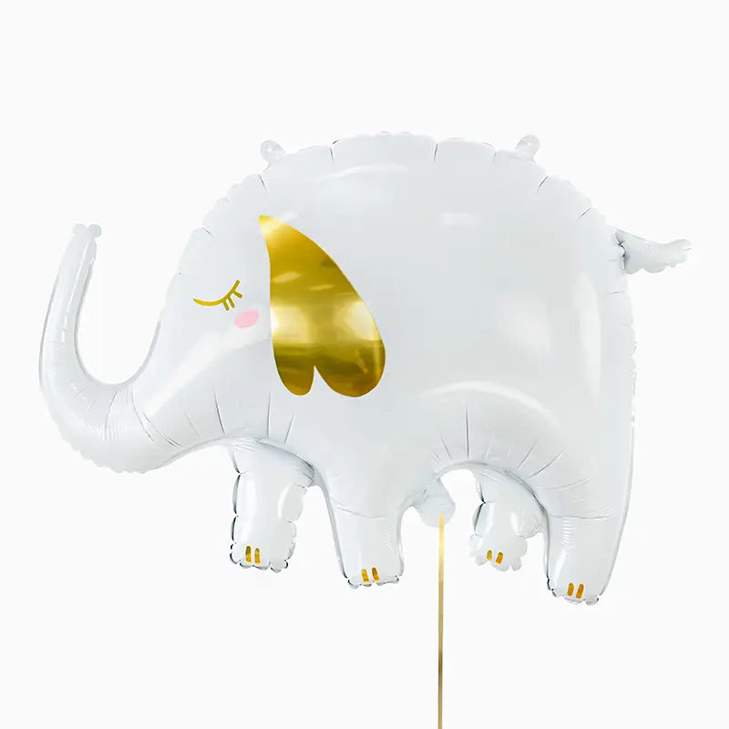 Foglio di elefante bianco globo